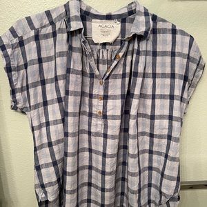 Acacia Plaid top